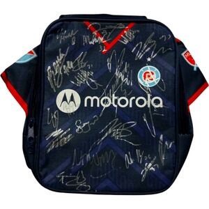 Chicago Fire FC Lunch bag Jersey Style Signed By The Whole Team 22-23